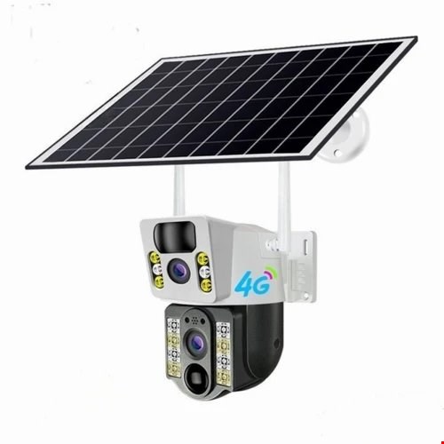 دوربین مینی اسپید دام خورشیدی سیم کارتی سه لنز